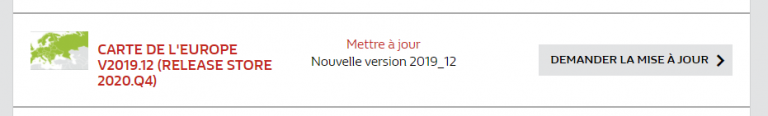 R-Link 2: 2019.12 maps are available. – GPS R-Link